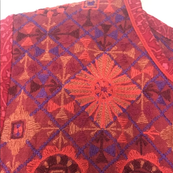 NWT Lucky Brand Pink Cotton Blend Tunic - Picture 2 of 4